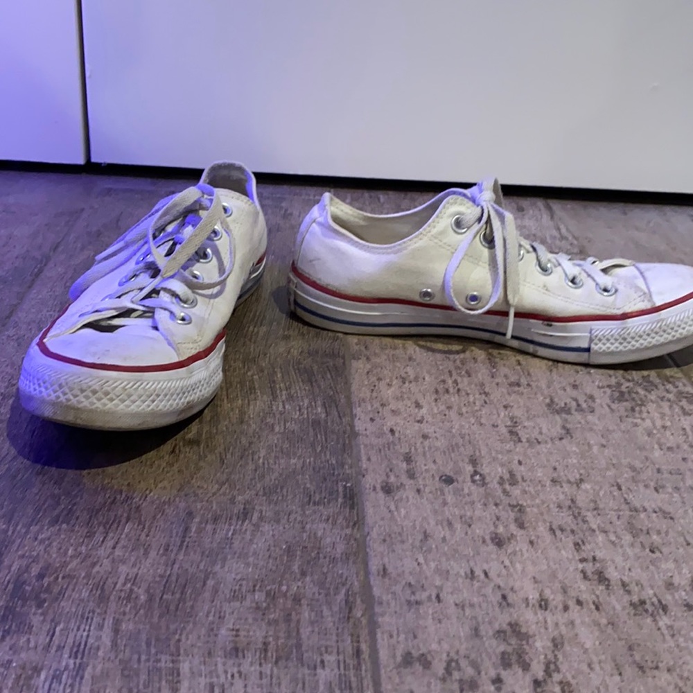 low top white converse